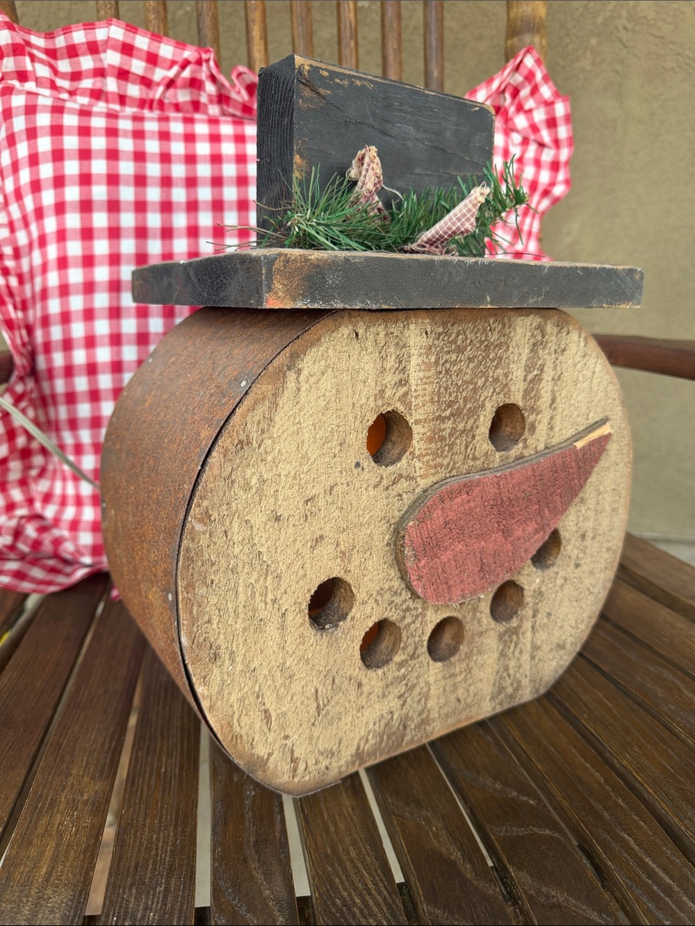 Rustic Light Up Snowman ⛄️